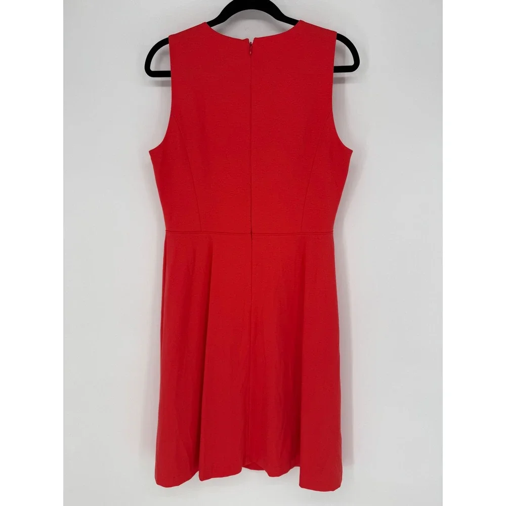 CLASSIQUES ENTIER CORAL RED SHEATH DRESS SIZE 12 - Picture 6 of 9